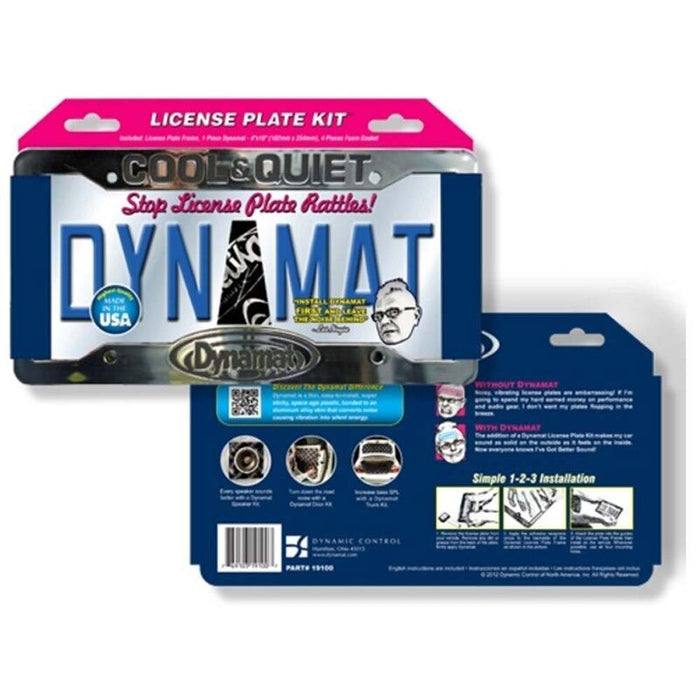 Dynamat 19100 4" x 10" Extreme License Frame Kit