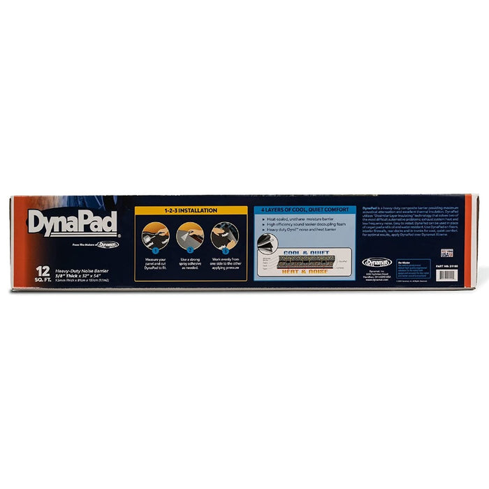 Dynamat 21100 Dynapad 3/8" Thick x 32" x 54" Thermal & Sound Insulation Kit Dynamat