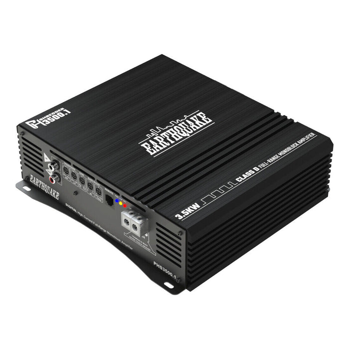 Earthquake Sound PHS3500.1 Full Range Monoblock 3500W Class-D Compact Car Audio Amplifier