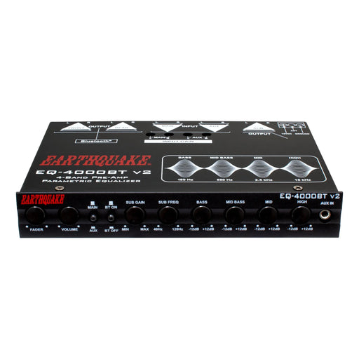 Earthquake Sound EQ-4000BT v2 9V Max RMS 4-Band Equalizer w/ Bluetooth Earthquake Sound