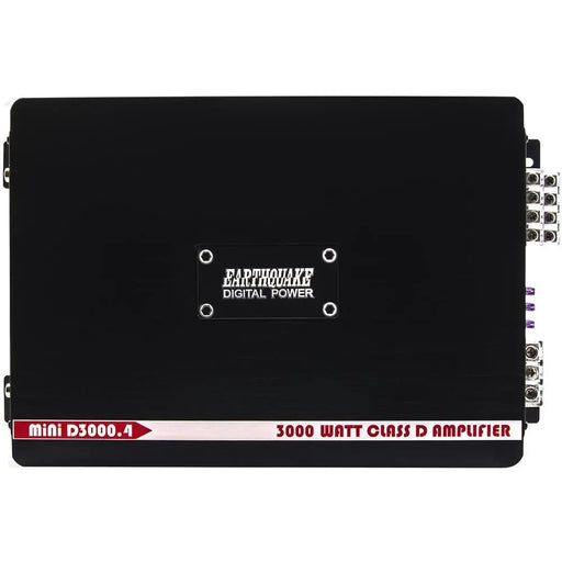 Earthquake Sound Mini D3000.4 4-Channel Class D 3000W Car Amplifier Earthquake Sound