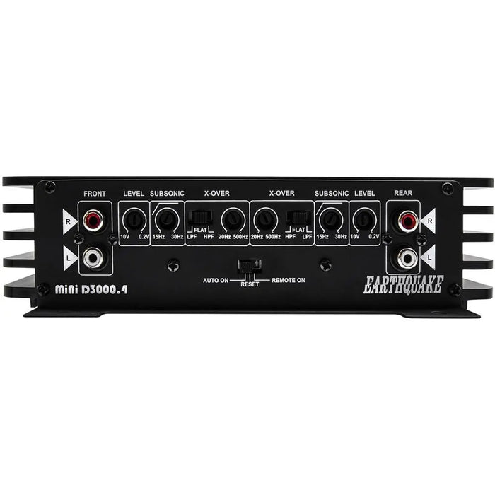 Earthquake Sound Mini D3000.4 4-Channel Class D 3000W Car Amplifier Earthquake Sound