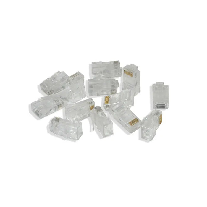 Ethernet Gold Plated Network RJ45 8P8C CAT5E Modular Plug (10-100 Pack) Logico