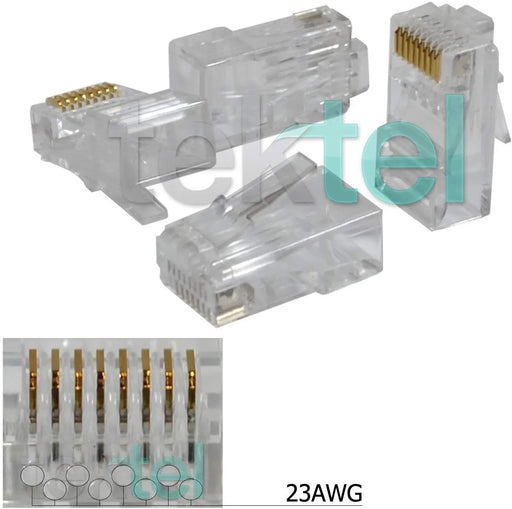 Ethernet Gold Plated Network RJ45 8P8C CAT6 Modular Plug (10/50/100 Pack) Logico