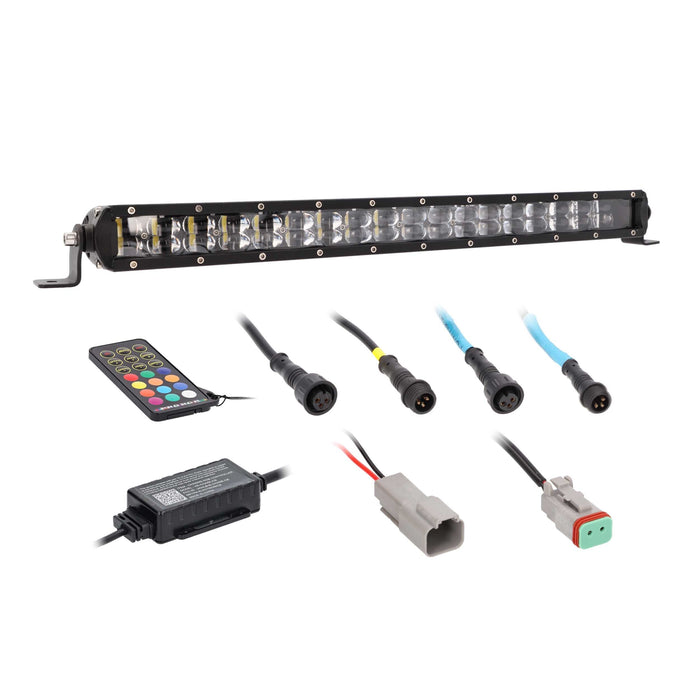 Heise HE-CHASE-B22 22" Chasing LED Lightbar 120° IP68 Angle w/ Controller