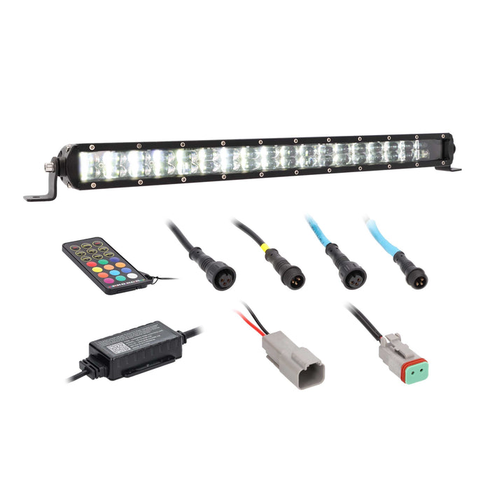 Heise HE-CHASE-B22 22" Chasing LED Lightbar 120° IP68 Angle w/ Controller