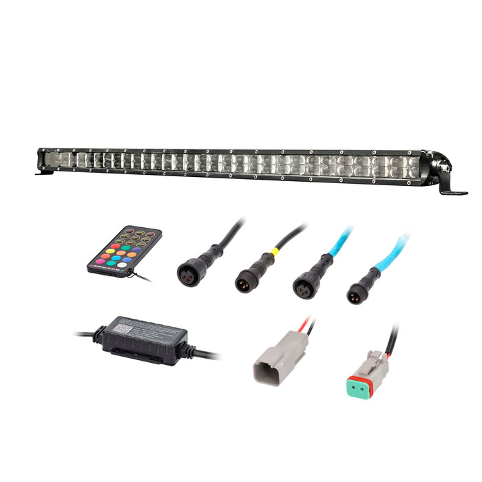 Heise HE-CHASE-B32 32" Chasing LED Lightbar 120° Angle IP68 w/ Controller