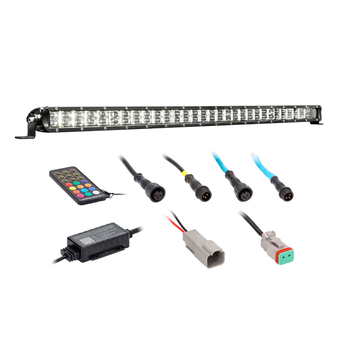 Heise HE-CHASE-B32 32" Chasing LED Lightbar 120° Angle IP68 w/ Controller