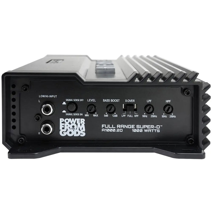 Hifonics A1000.2D ALPHA Full Range Super D-Class 2 Channel Car Amplifier Hifonics