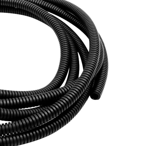 High Quality 100' Ft Feet 1/4" Split Wire Loom Conduit Polyethylene Tubing Black The Wires Zone