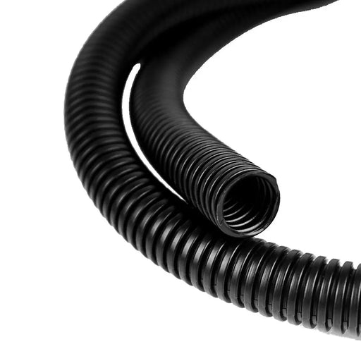 High Quality 100' Ft Feet 3/8" Split Wire Loom Conduit Polyethylene Tubing Black The Wires Zone