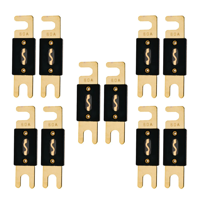 High-Quality Gold Plated 80-500 Amp ANL Fuse (2/4/10 Pack) The Wires Zone