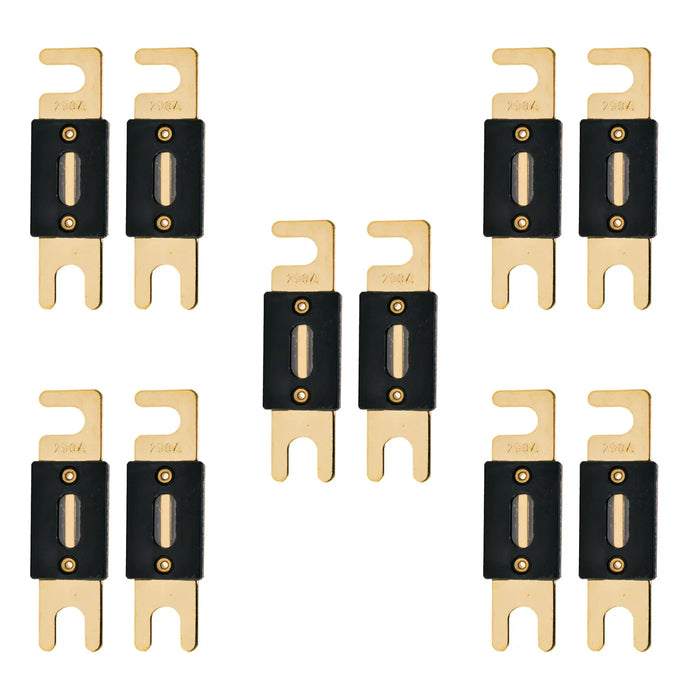 High-Quality Gold Plated 80-500 Amp ANL Fuse (2/4/10 Pack) The Wires Zone