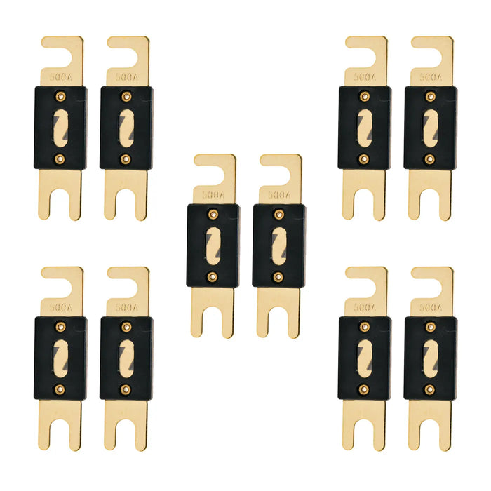 High-Quality Gold Plated 80-500 Amp ANL Fuse (2/4/10 Pack) The Wires Zone