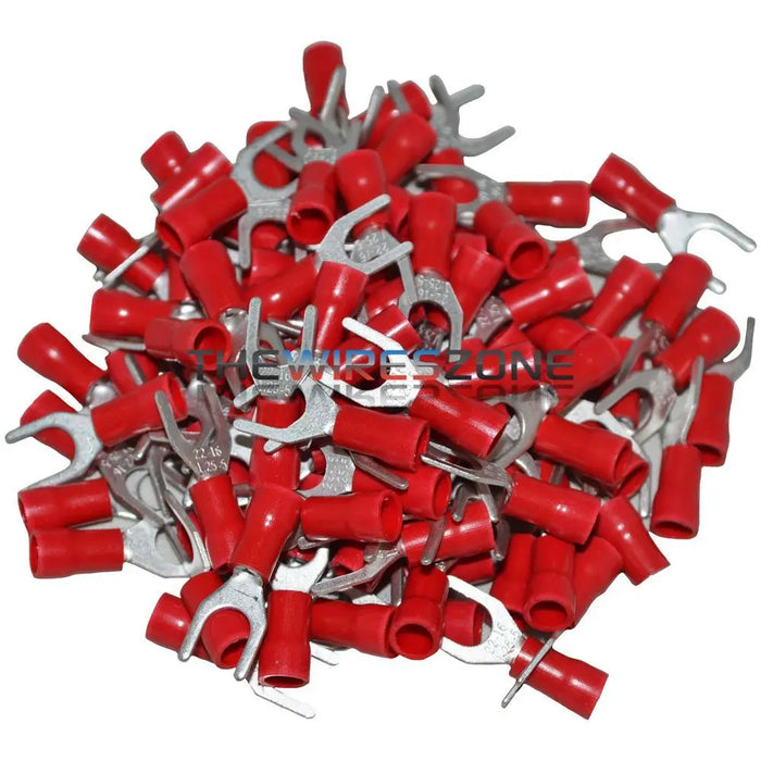 Install Bay RVST10 Red Vinyl 22-10 Gauge #10 Spade Terminal (100/pk) The Install Bay