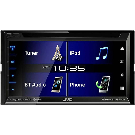 JVC KW-V350BT Double DIN Multimedia 6.8 Touchscreen Bluetooth USB DVD Receiver JVC