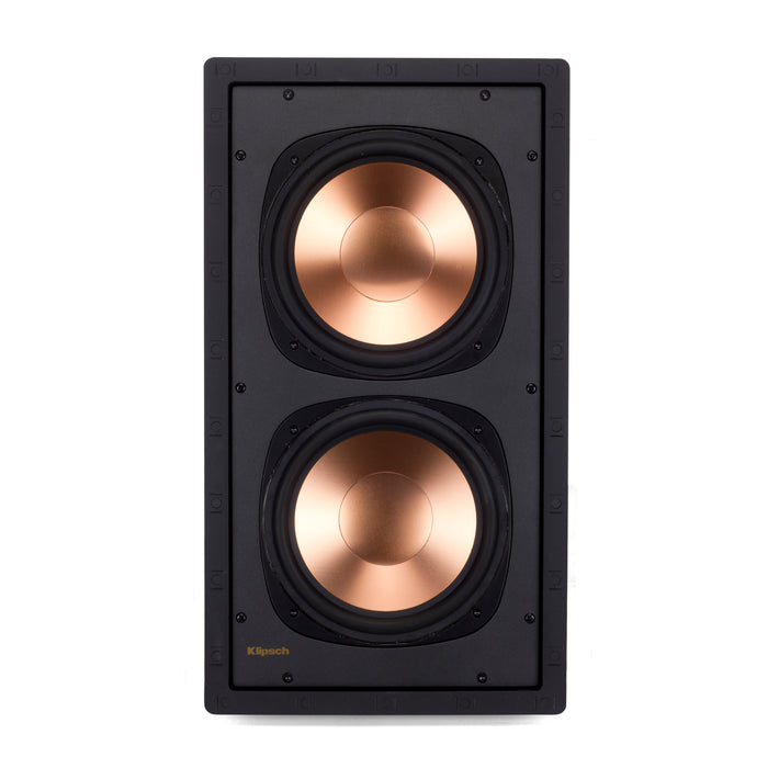 Klipsch RW-5802 II IW Dual Active 8" Cerametallic In-Wall Subwoofer White (Each)