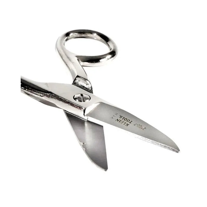 Klein Tools 2100-7 Electrician Scissor Nickel Plated Stripping Notches Klein Tools