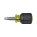 Klein Tools 32561 Stubby Screwdriver Nut Driver 6-in-1 Multi-Bit Klein Tools