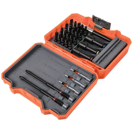 Klein Tools 32799 Pro Impact Power Bit Set 26-Piece Nut Driver Bit Set with Case Klein Tools