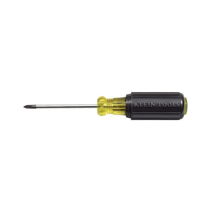 Klein Tools 603-3 #1 Phillips Head Screwdriver 3" Round Shank Cushion Grip Handle Klein Tools