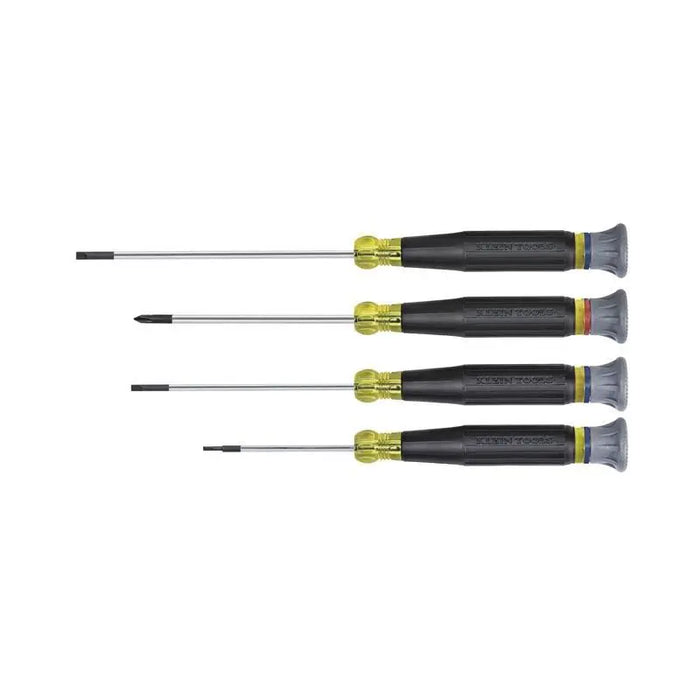 Klein Tools 85613 4 Piece Electronics Screwdriver Set w/ Rotating Caps Klein Tools