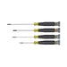 Klein Tools 85613 4 Piece Electronics Screwdriver Set w/ Rotating Caps Klein Tools