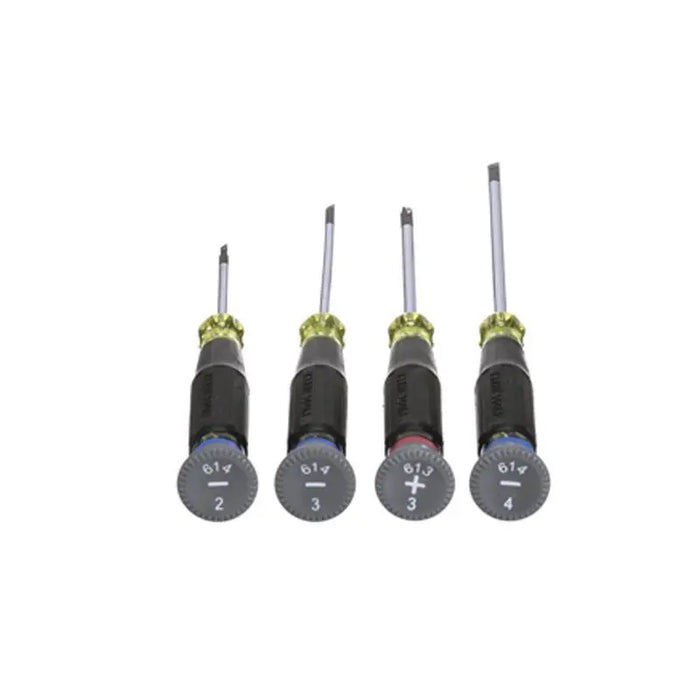 Klein Tools 85613 4 Piece Electronics Screwdriver Set w/ Rotating Caps Klein Tools