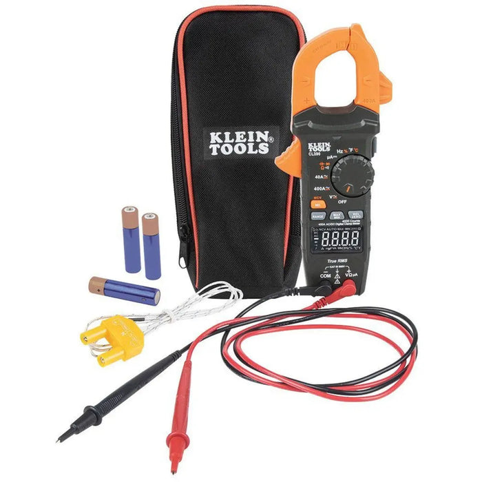 Klein Tools CL390 AC/DC Auto-Ranging Digital Clamp Meter 400 Amp w/ Contrast Display Klein Tools