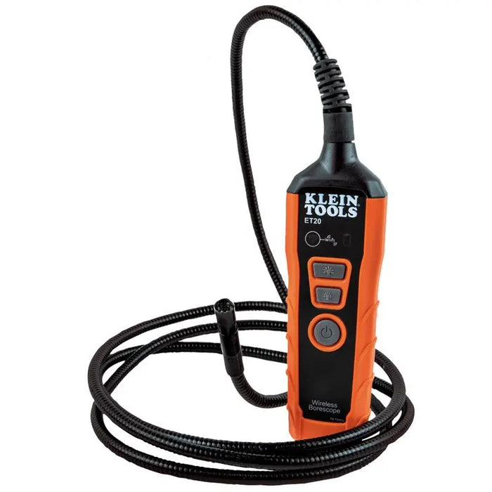 Klein Tools ET20 WiFi Borescope Inspection Camera with Li-Ion Batt & LED Lights Klein Tools