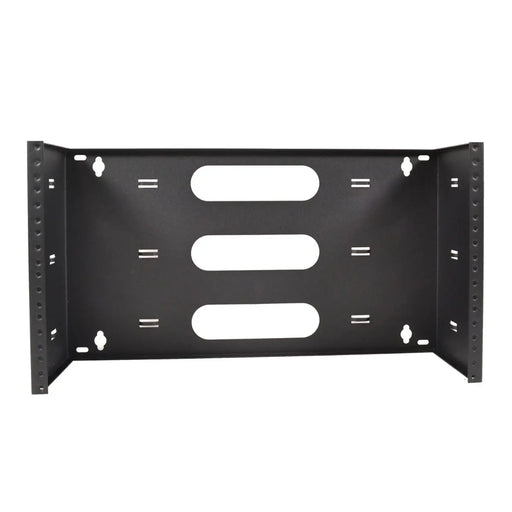 LOGICO WB6U19 19" Six Space 6U Steel Wall Mount Hinged Swing Out Patch Panel Bracket 6" Deep Logico