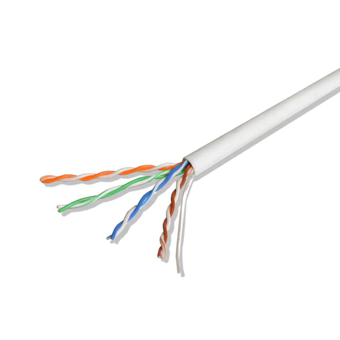 Logico CAT5E UTP Solid Ethernet LAN Network RJ45 24 AWG 1000ft Cable - White Logico