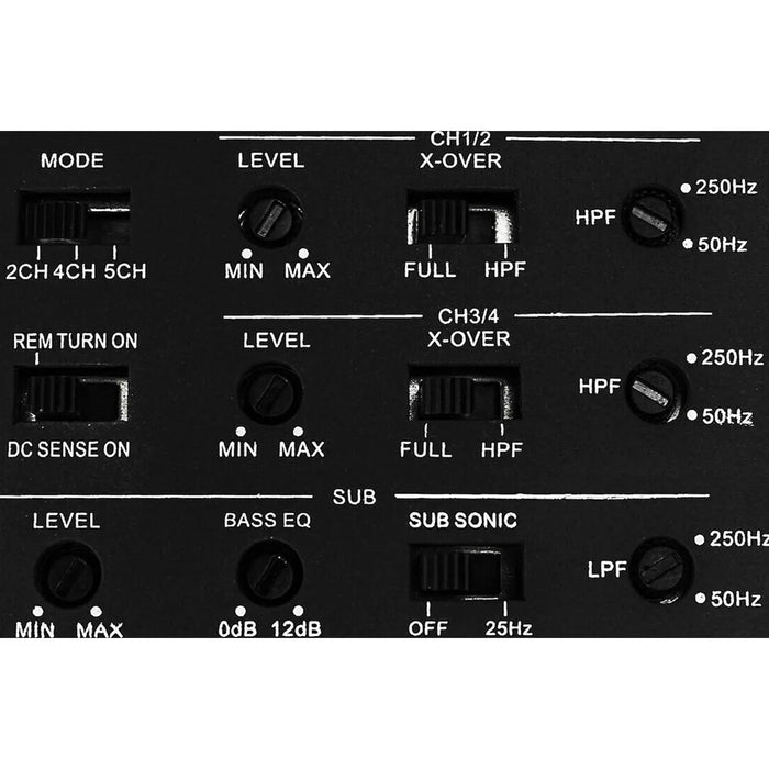 MB Quart NA3-1000.5 Nautic Marine 1000 Watt 5 Channel Marine Amplifier w/ Bass Remote MB Quart