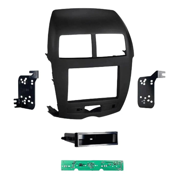 Metra 99-7014B 1 or 2 DIN Dash Kit w/ Amp Interface for 2011-2014 Mitsubishi Outlander Sport Vehicles Metra