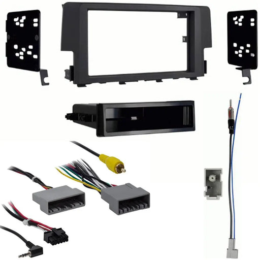 Metra 99-7812B Single DIN Dash Kit for Honda Civic w/ Integration Harness & Antenna Adapter Metra