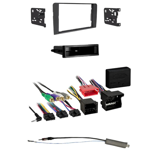 Metra 99-9109B 1 or 2 DIN Dash Kit w/ Interface & Antenna Adapter for Audi Vehicles Metra