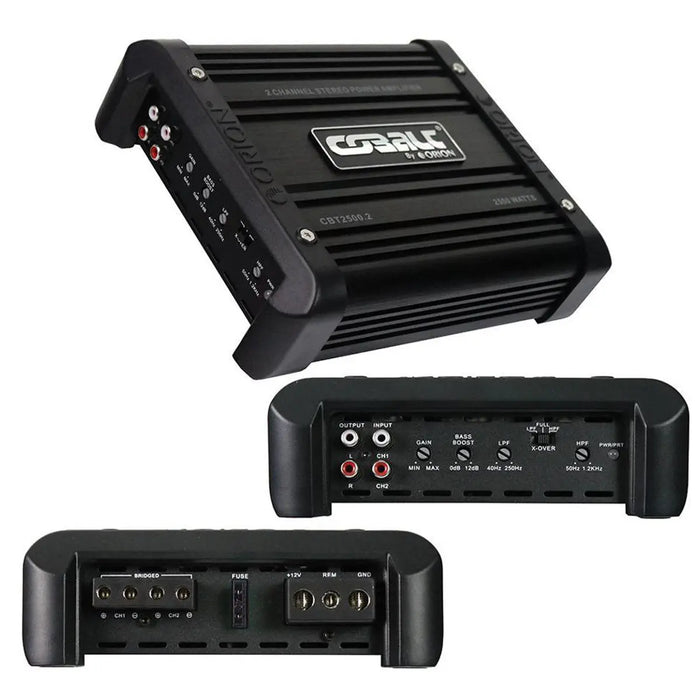 Orion CBT2500.2 2-Channel Class AB Compact Car Audio Amplifier 2500W Max Power Orion