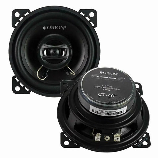 Orion CT40 4"Cobalt Series 2-Way Coaxial Car Speaker 300 Watts Max Music Power (Pair) Orion