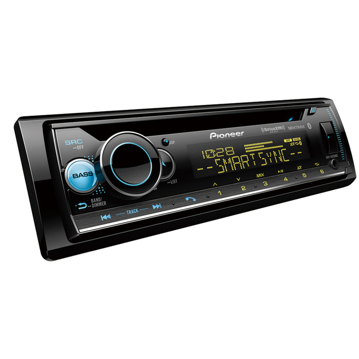 Pioneer DEH-S6220BS Single-DIN In-Dash Receiver with Bluetooth Smart Sync App USB