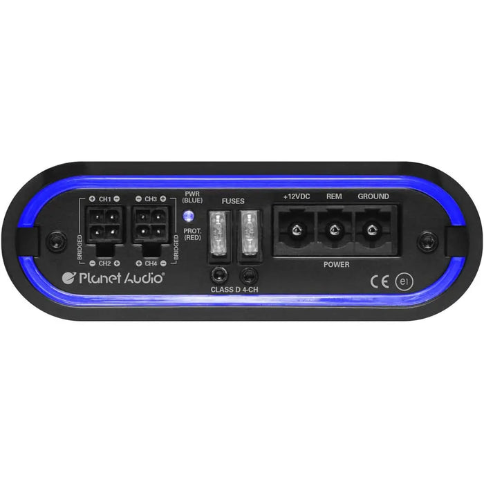 Planet Audio MB300.4D 4D Mini Bang 4 Channel 1200W Class D Power Car Amplifier Planet Audio