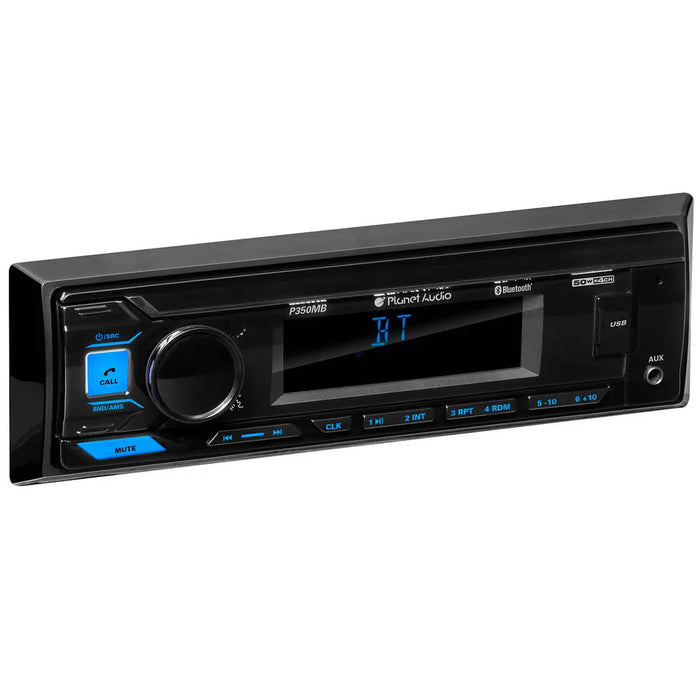 Planet Audio P350MB Car Stereo Single DIN Digital Media AM/FM Receiver Planet Audio