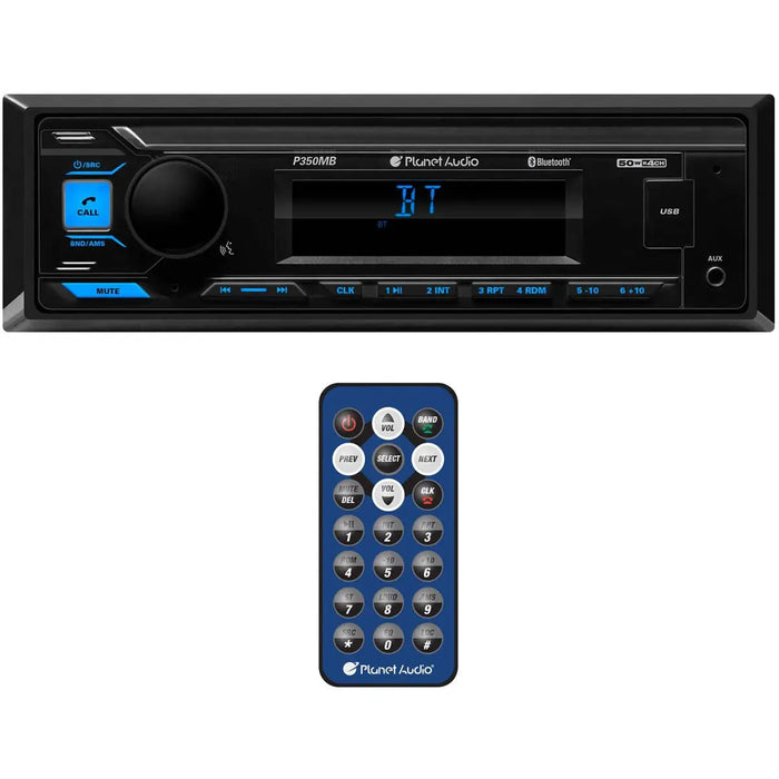 Planet Audio P350MB Car Stereo Single DIN Digital Media AM/FM Receiver Planet Audio