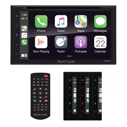 Planet Audio P9950CPA Double-DIN Android Auto DVD Player 6.75" Touchscreen Planet Audio