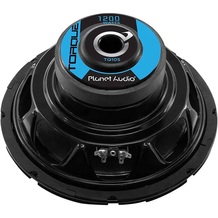 Planet Audio TQ10S 1200 Watt 10 Inch Single Voice Coil 4 Ohm Car Subwoofer Planet Audio