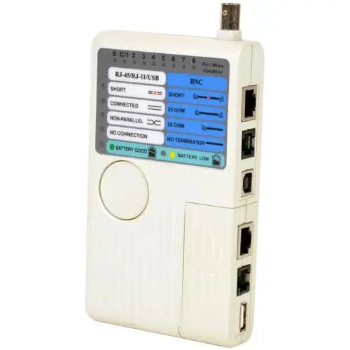 RJ45 UTP/STP USB RJ11/RJ12/BNC/RCA Remote Cable Wire Tester Logico