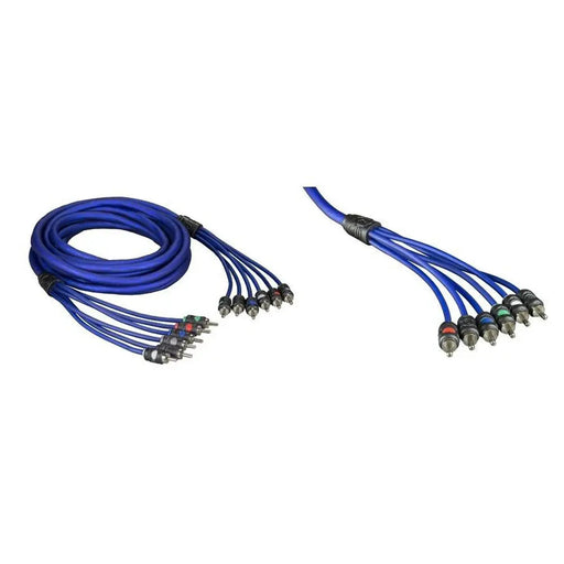 Raptor R4R176 Mid Series 17' 6-Channel Dual Twist RCA Cable Flexible Construction Raptor