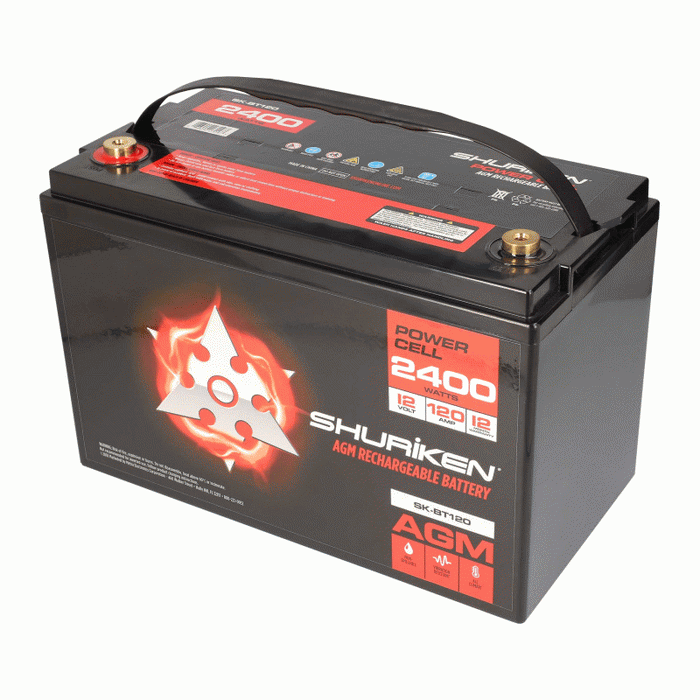 Shuriken SK-BT120 2400W 120AH Large Reserve Capacity AGM 12V Battery