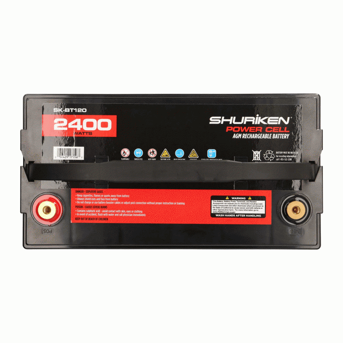 Shuriken SK-BT120 2400W 120AH Large Reserve Capacity AGM 12V Battery