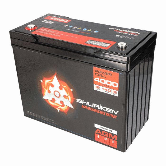 Shuriken SK-BT140 4000W 140AH Large Reserve Capacity AGM 12V Battery