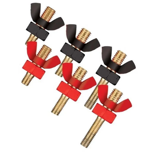 Shuriken SK-WN120 Positive/Negative Wingnut Power Terminal (3 Pairs) Shuriken